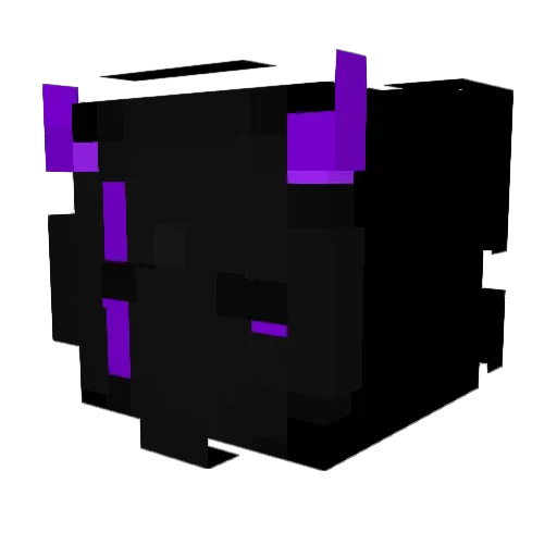 QvXPro Minecraft avatar head, 3D render