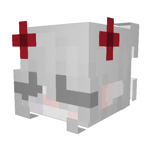 Qvrtz Minecraft avatar head, 3D render