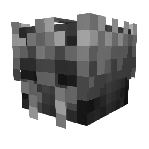 Qvw3r Minecraft avatar head, 3D render