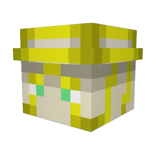 Qwandy Minecraft avatar head, 3D render