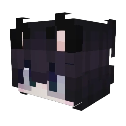 Qwangelius Minecraft avatar head, 3D render