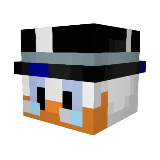 Qwasbarchars Minecraft avatar head, 3D render