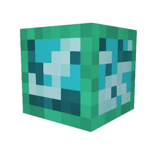 Qwennis Minecraft avatar head, 3D render