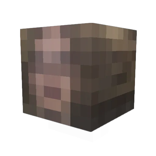 QwertRvg Minecraft avatar head, 3D render