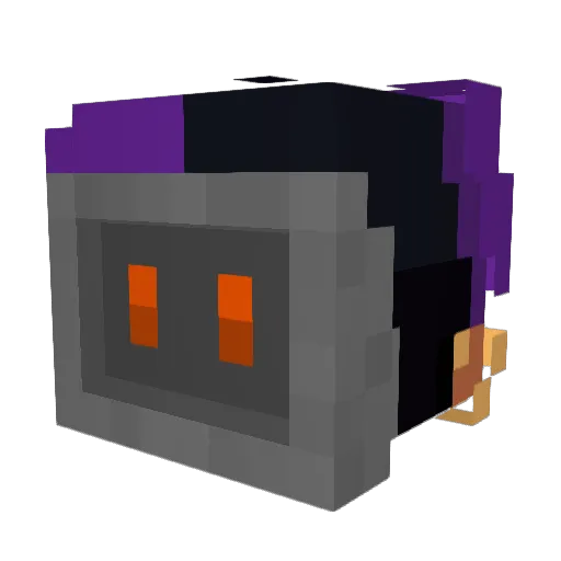 Qwerty357 Minecraft avatar head, 3D render