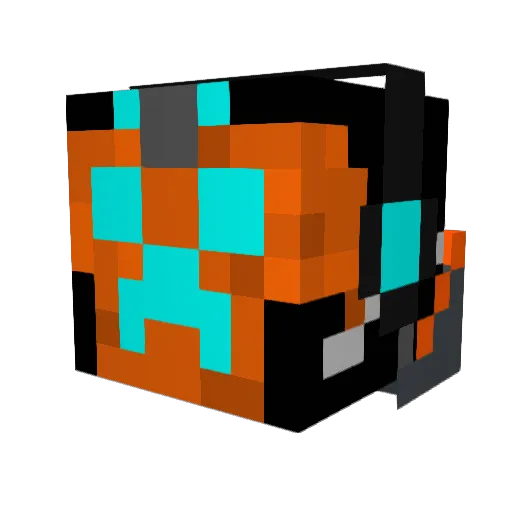 Qwerty_Dwagon Minecraft avatar head, 3D render