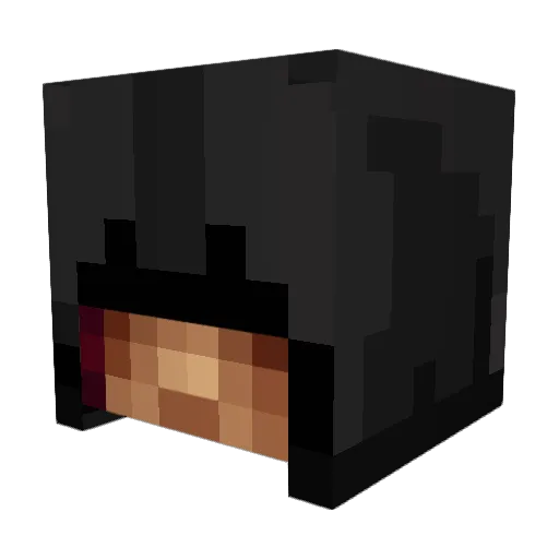 Qwertyman27 Minecraft avatar head, 3D render
