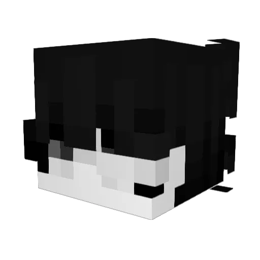 Qwik526 Minecraft avatar head, 3D render