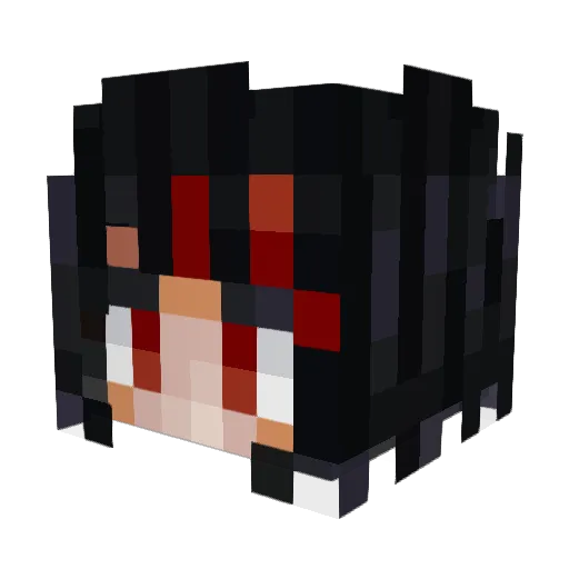 Qwix96 Minecraft avatar head, 3D render