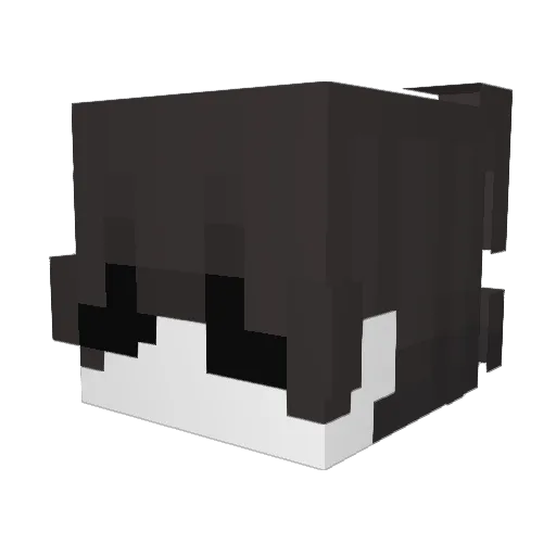 QwizTuber Minecraft avatar head, 3D render