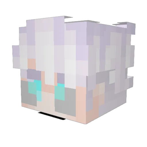 Qwkdraw67 Minecraft avatar head, 3D render