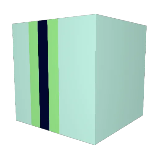 Qwoly Minecraft avatar head, 3D render