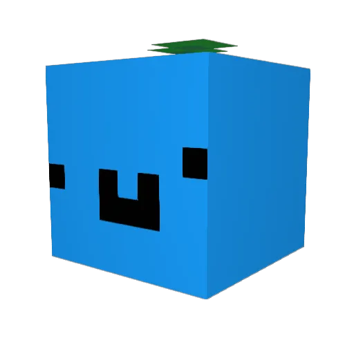 Qwompy Minecraft avatar head, 3D render