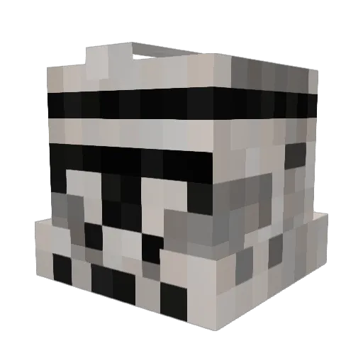 Qwozii Minecraft avatar head, 3D render
