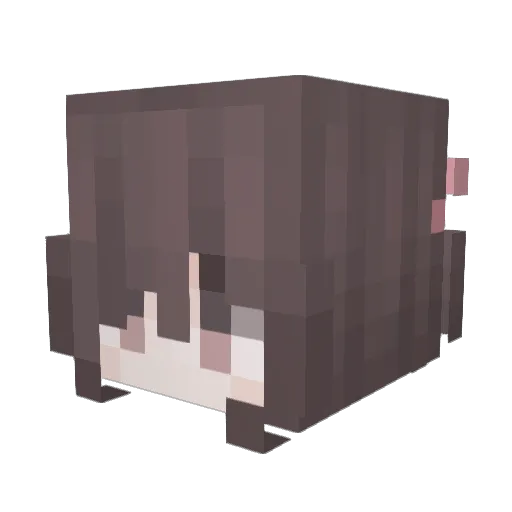 Qwq21121 Minecraft avatar head, 3D render