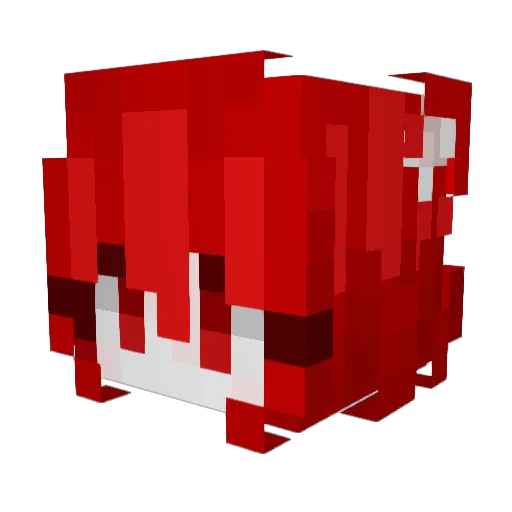 Qxmd Minecraft avatar head, 3D render