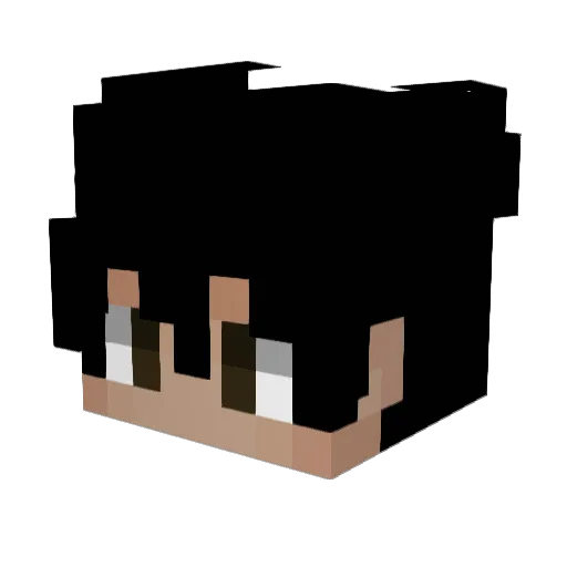 Qxuils Minecraft avatar head, 3D render