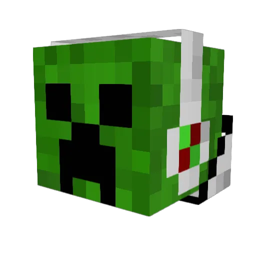 QyZoger Minecraft avatar head, 3D render