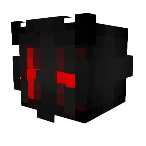 Qyinn Minecraft avatar head, 3D render