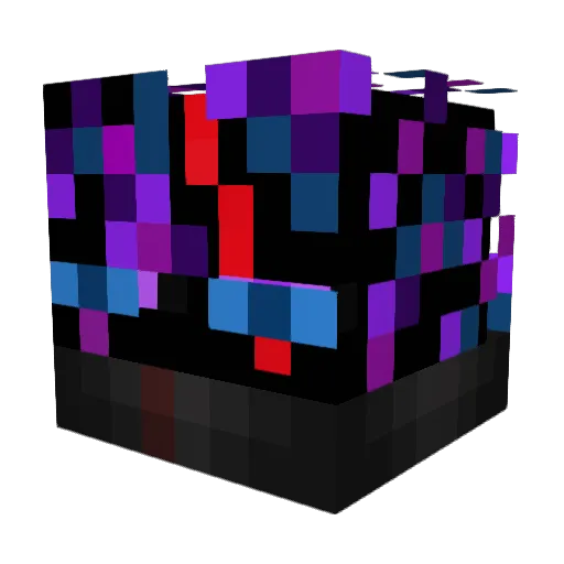 Qypaxx Minecraft avatar head, 3D render