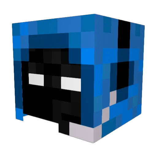 Qyroxo Minecraft avatar head, 3D render
