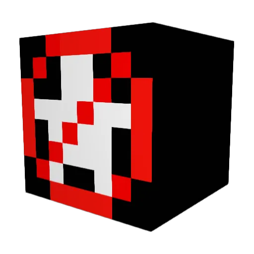 Qz84 Minecraft avatar head, 3D render