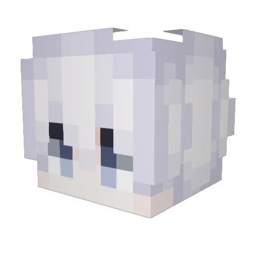 Qziu Minecraft avatar head, 3D render