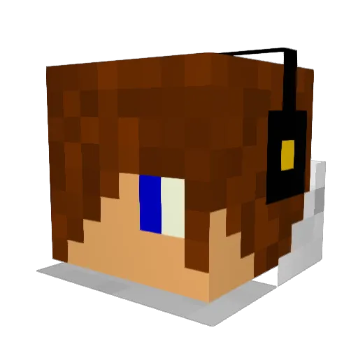 R00M12 Minecraft avatar head, 3D render