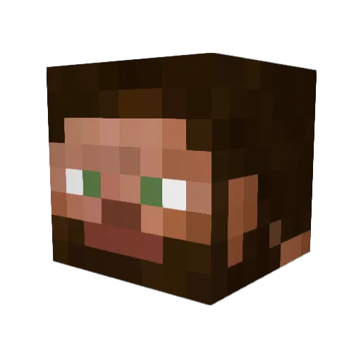 R00_D Minecraft avatar head, 3D render