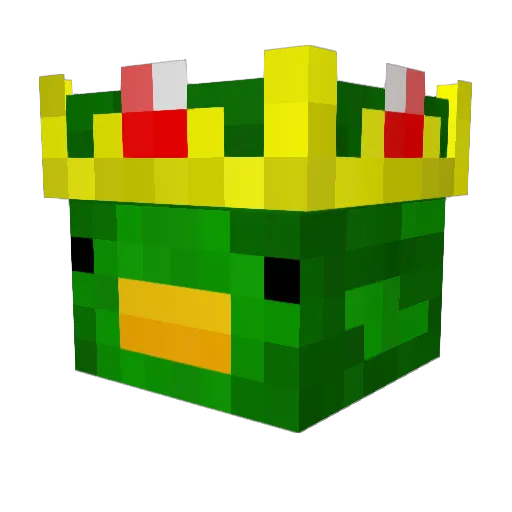 R01_Canard Minecraft avatar head, 3D render