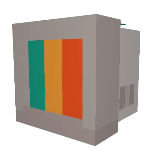 R023wave Minecraft avatar head, 3D render