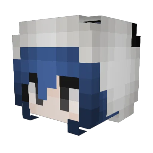 R0ADH Minecraft avatar head, 3D render
