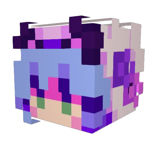 R0B0H0BO Minecraft avatar head, 3D render