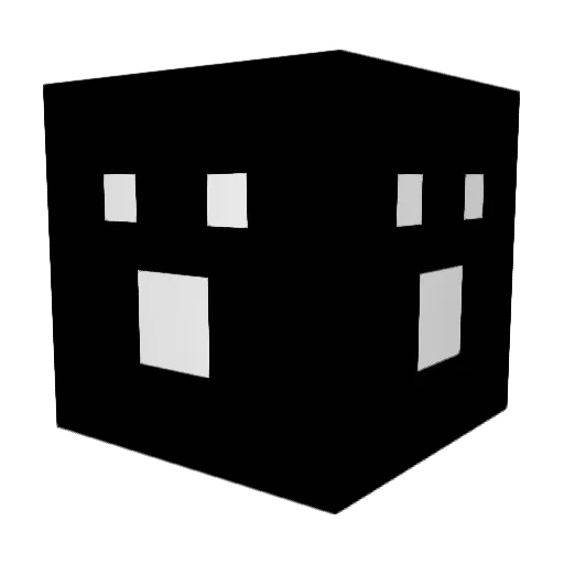 R0D96 Minecraft avatar head, 3D render