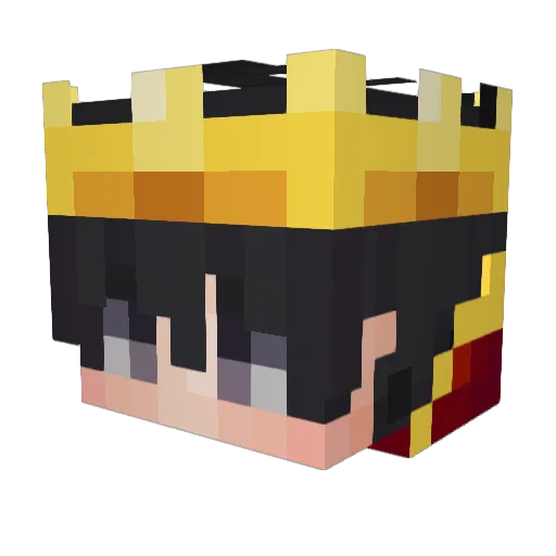 R0F3R Minecraft avatar head, 3D render