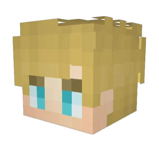 R0Gro Minecraft avatar head, 3D render