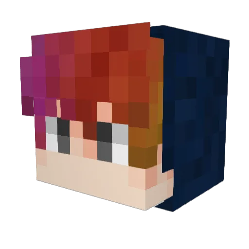 R0Hi Minecraft avatar head, 3D render