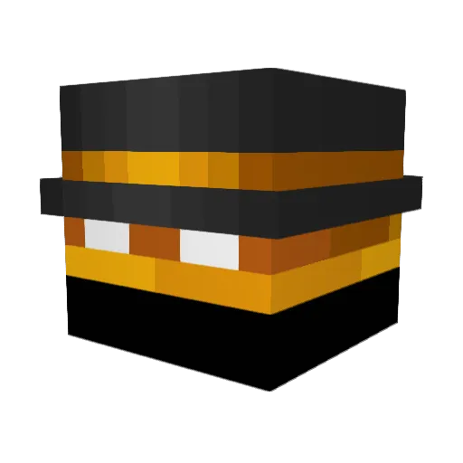 R0IAL Minecraft avatar head, 3D render
