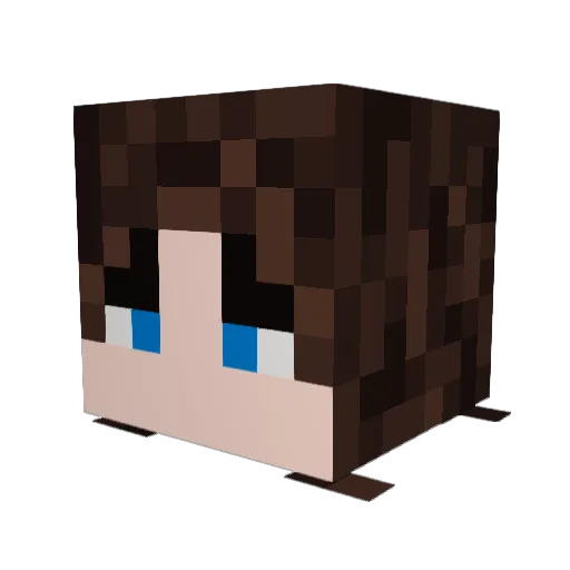 R0K5 Minecraft avatar head, 3D render