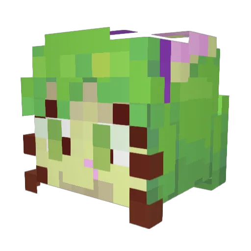 R0MEL1 Minecraft avatar head, 3D render