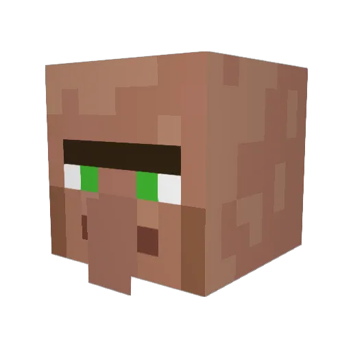 R0NIZ Minecraft avatar head, 3D render