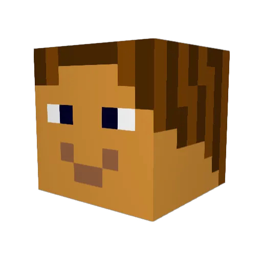 R0SCO Minecraft avatar head, 3D render