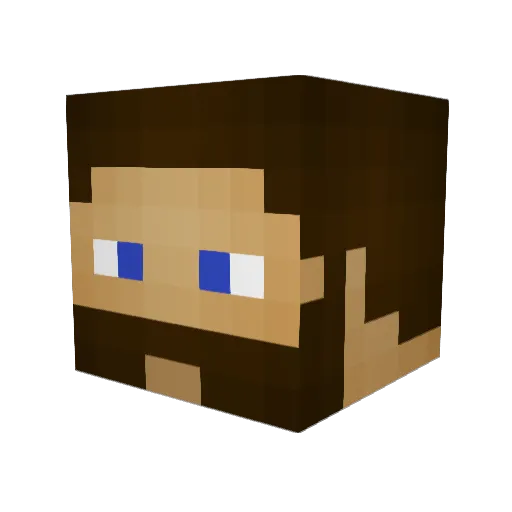 R0SEHILL Minecraft avatar head, 3D render