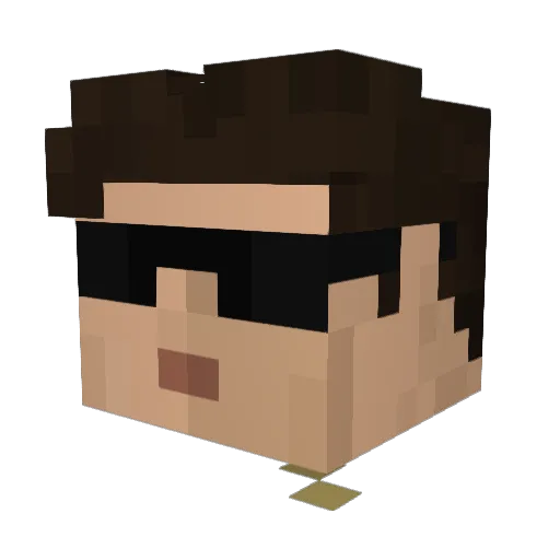 R0YHARPER Minecraft avatar head, 3D render
