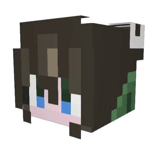 R0ZENTHA1 Minecraft avatar head, 3D render