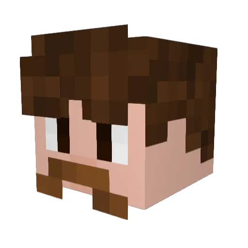 R0ZES Minecraft avatar head, 3D render
