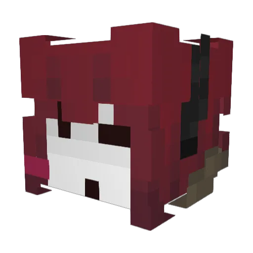 R0ZO0 Minecraft avatar head, 3D render