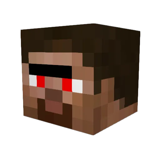 R0b0maniac Minecraft avatar head, 3D render