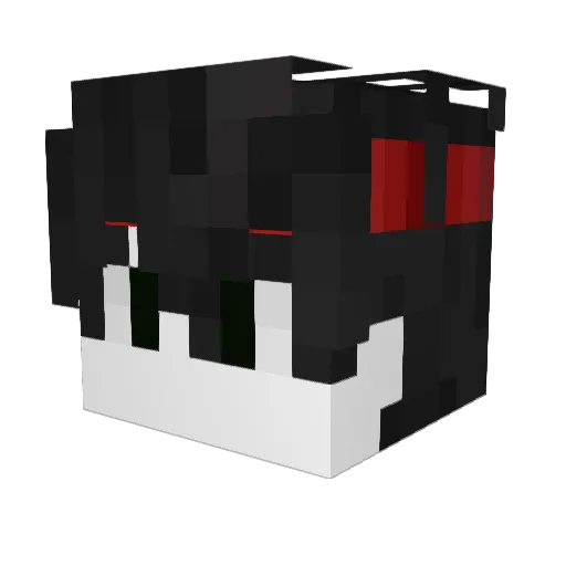 R0cass Minecraft avatar head, 3D render