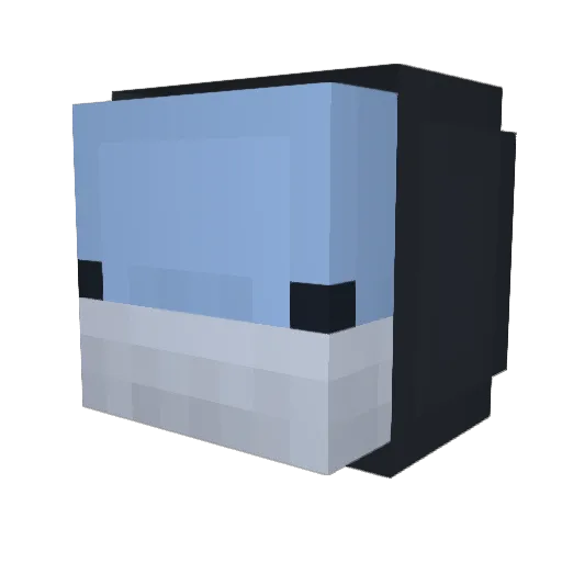 R0cey Minecraft avatar head, 3D render